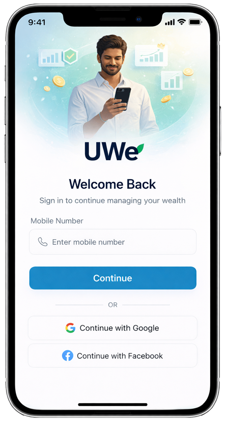 UWe mobile app preview